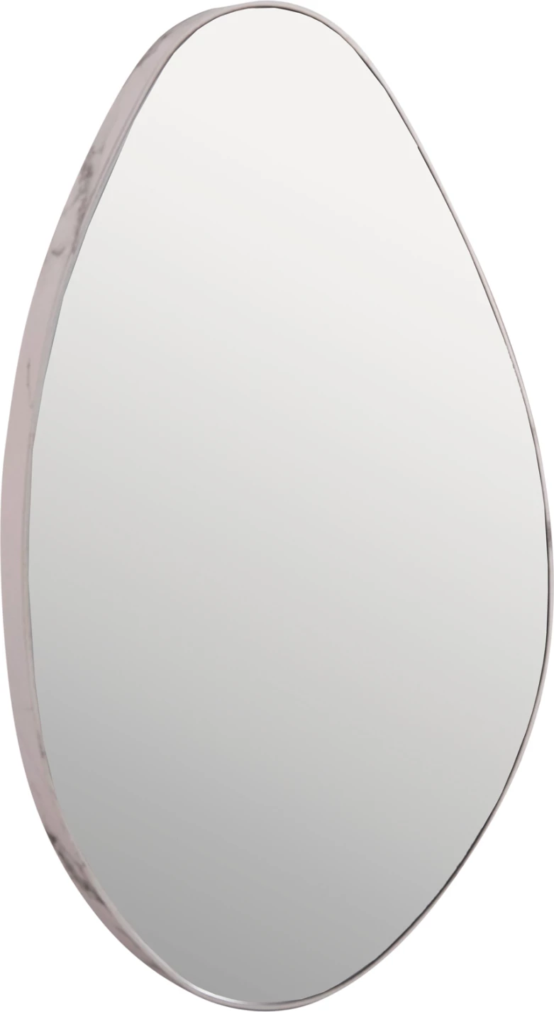 Pasqyrë muri DROP FH4488.05 kornizë MDF ngjyrë mermeri të bardhë 50x80H cm.