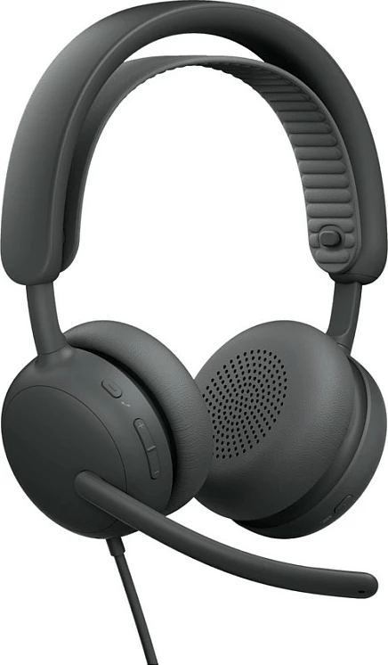Kufje Logitech Zone Wired 2, USB-C/USB-A, me mikrofon, grafit