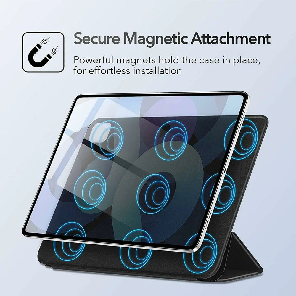 Mbështjellës magnetik ESR Rebound Magnetic për iPad Air 10.9\" (2020 4th gen / 2022 5th gen), me kapak, me stand, i zi, 1 copë