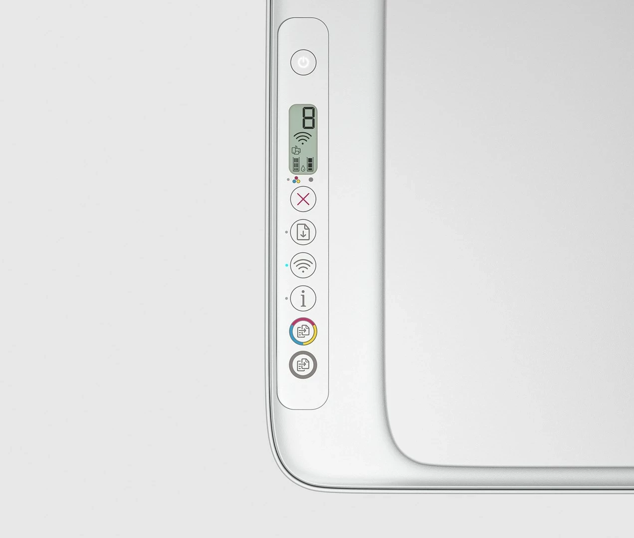 Printer multifunksional HP DeskJet 2810e, wireless, ngjyrë e bardhë