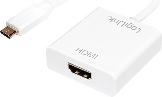 Përshtatës USB 3.1 C - HDMI, LogiLink, e bardhë 
