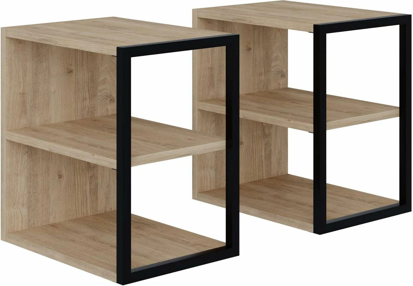 Set tavolinash anësore Skye Decor, ngjyrë lis safir, 2 copë