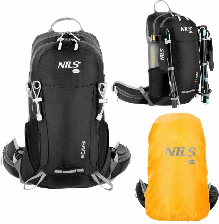 Çantë shpine turistike Nils Extreme NC1950 Black Cavern, e zezë