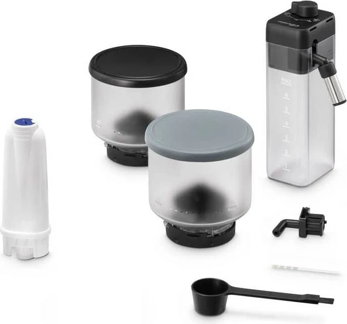 Aparat kafeje DeLonghi Rivelia EXAM 440.55G, automatik, 12 filxhanë, gri