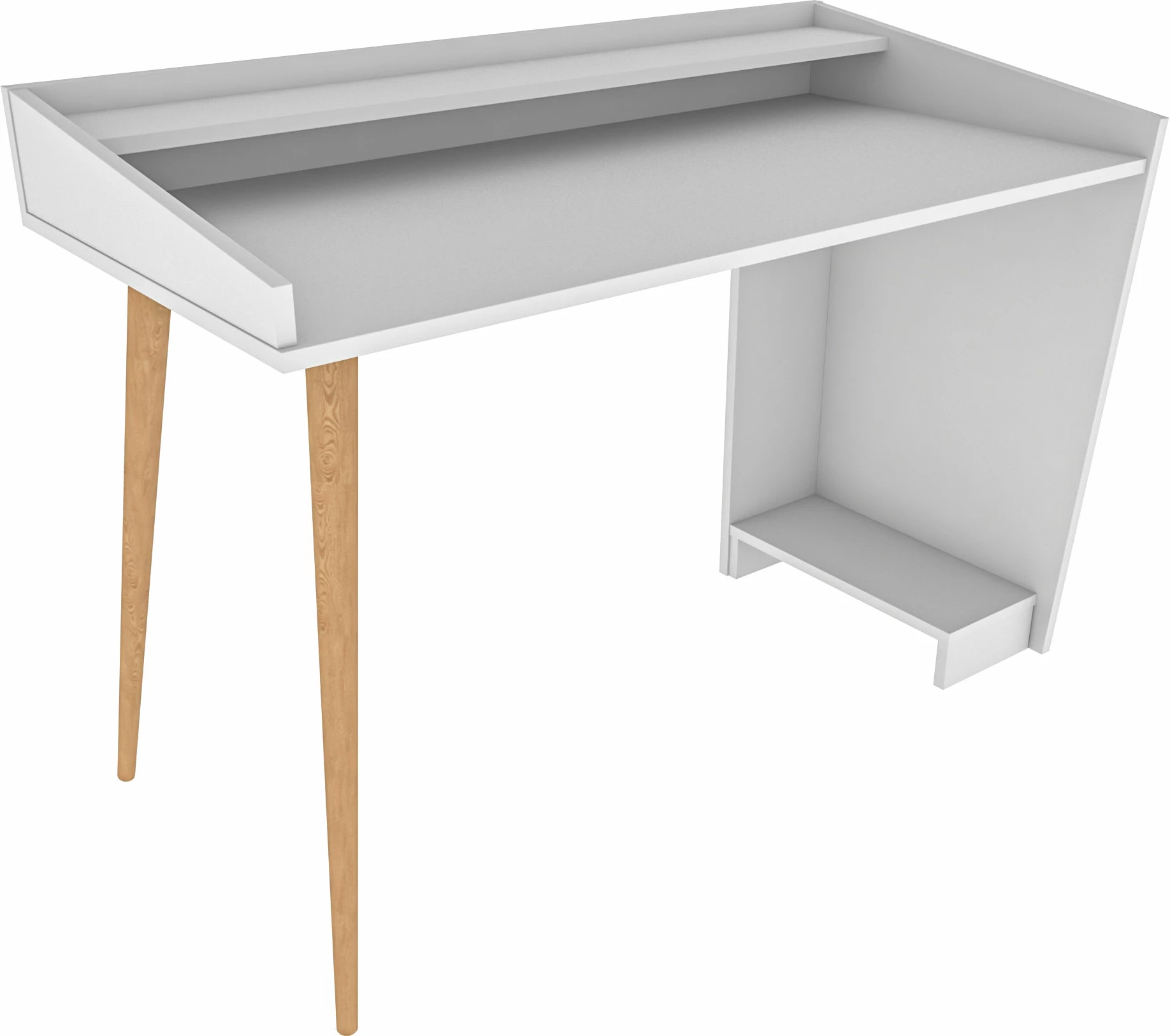 Tavolinë pune për studime, ngjyrë e bardhë, Skye Decor Vanessa