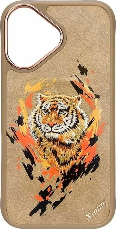 Kapak MagSafe Nimmy Tiger për iPhone 16, kafe