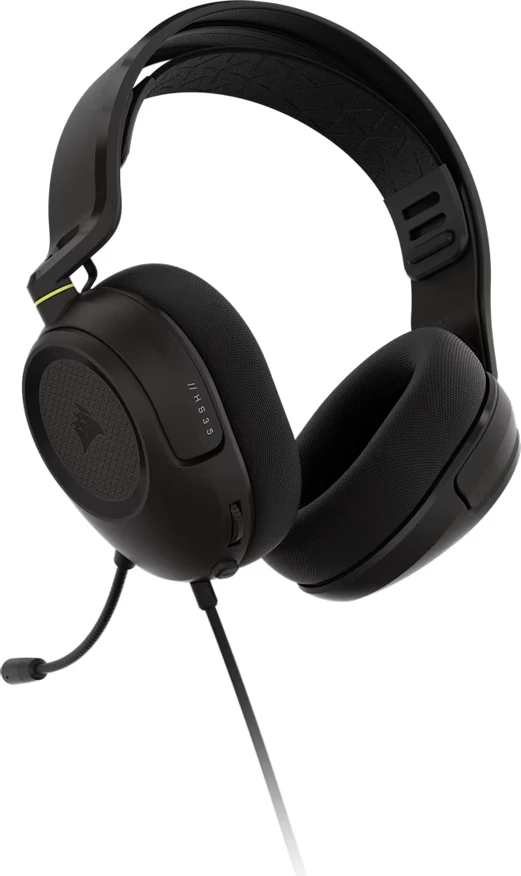 Kufje Corsair HS35 Stereo V3, 3.5mm wired, over-ear, mikrofon omnidireksional, 50mm driver, Black