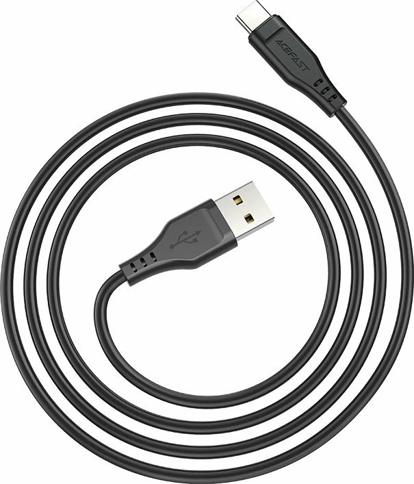 Kabllo USB Acefast C3-04, 1.2m, 3A, e zezë