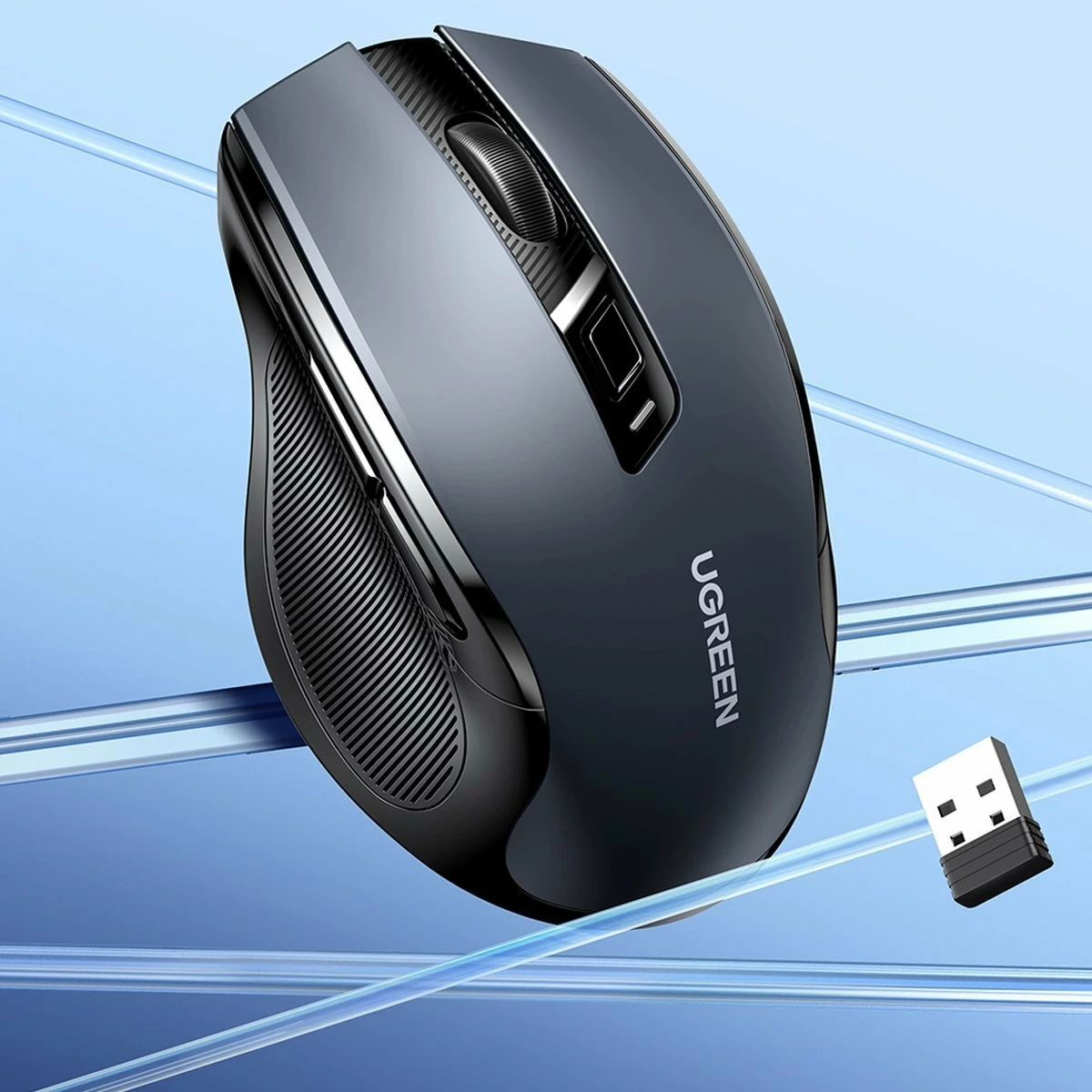 Maus wireless Ugreen MU006 4000 DPI Bluetooth 5.0/2.4GHz, i zi