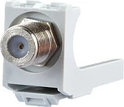 Modul koaksial METZ CONNECT F/F, konektor F-type, bardhë/gri