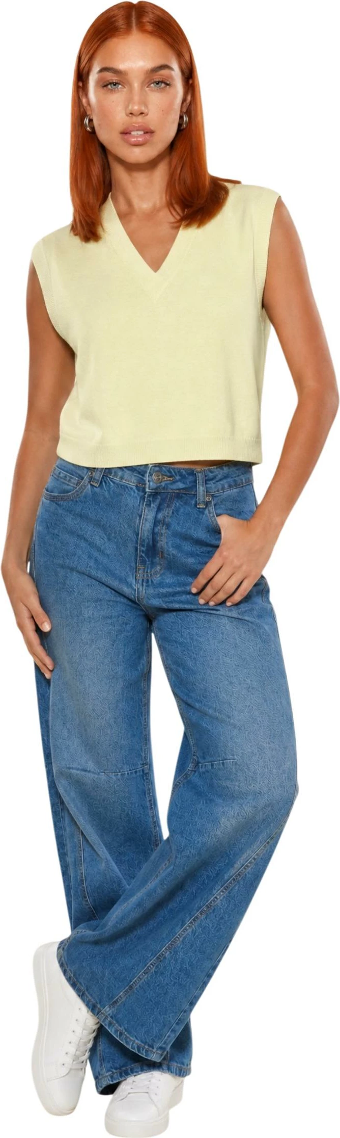 Jelek i thurur për femra I AM 26236, i verdhë [Madhësia: M/L]
