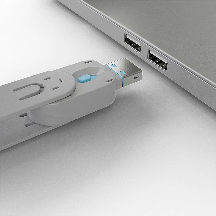 Çelës bllokues porte USB LINDY USB Type-A, blu