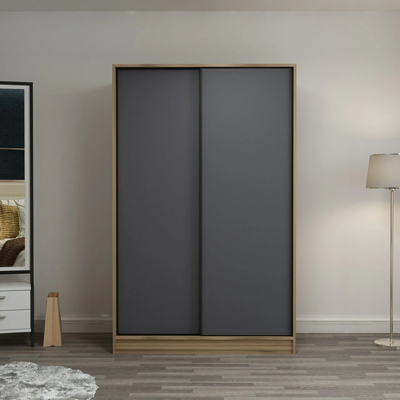 Dollap Hanah Home, Kale, anthracite dhe lis, 2317