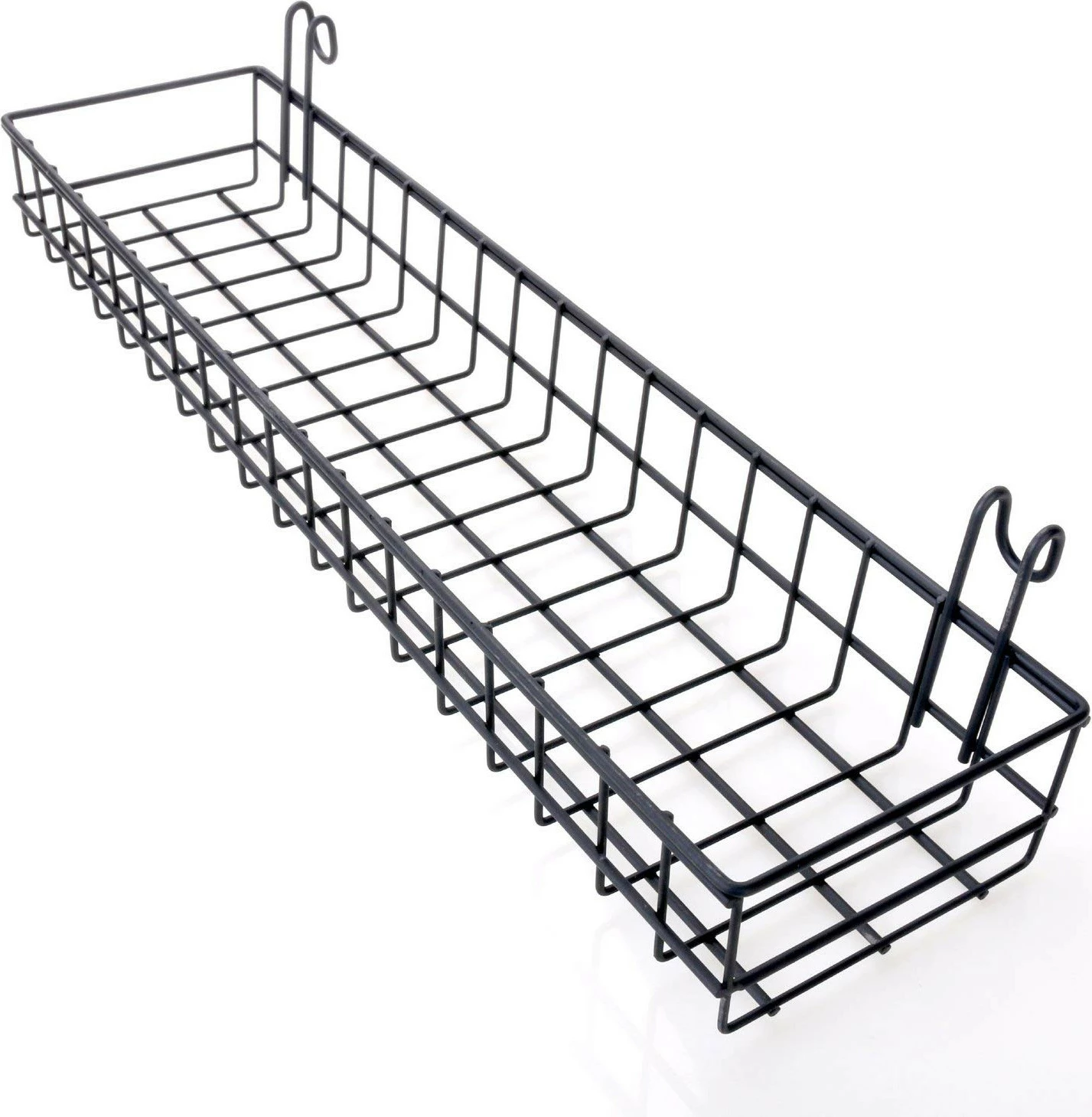 Aksesor dekorativ metalik për mur Wallity, WR011, ngjyrë e zezë, 40x9x11cm