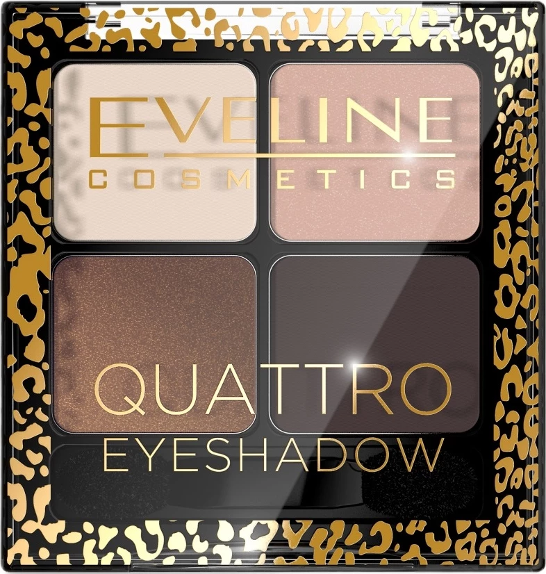 Paletë për sy Eveline Cosmetics Quattro Eyeshadow 09 për femra 7.2g 4 ngjyra