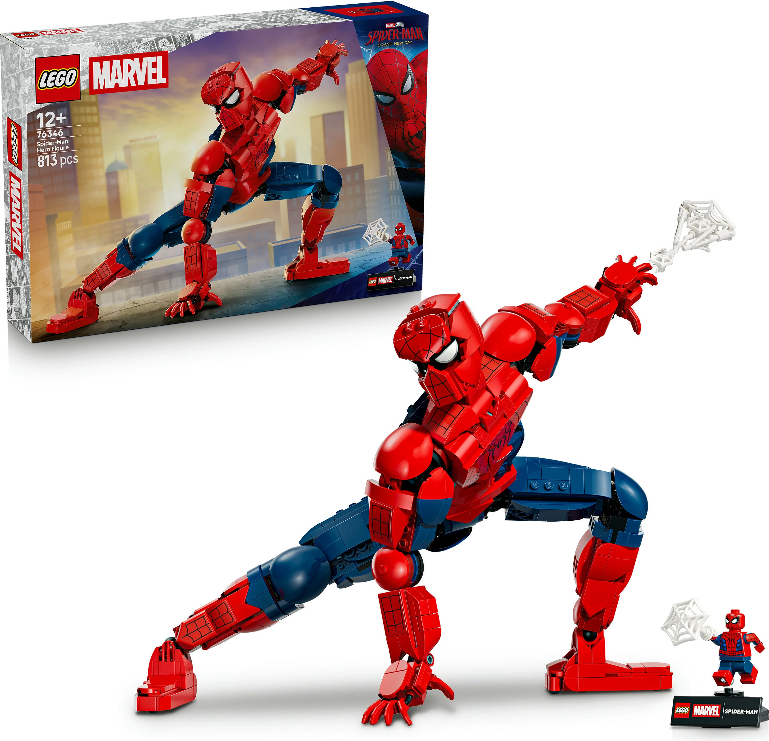 Set ndërtimi LEGO Marvel 76346 Spider-Man, 813 copë, 12+, shumëngjyrësh