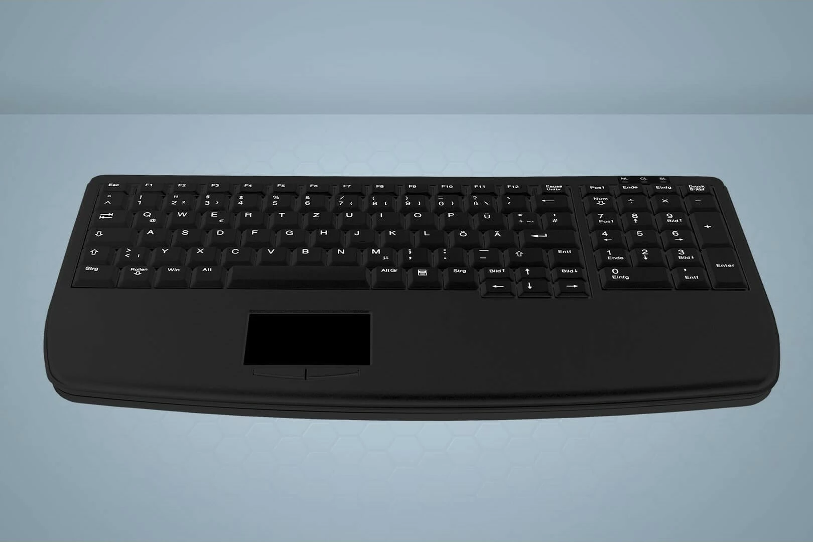 Tastierë Cherry AK-7410-G, me kabllo, PS/2, çelës gërshërë, e zezë