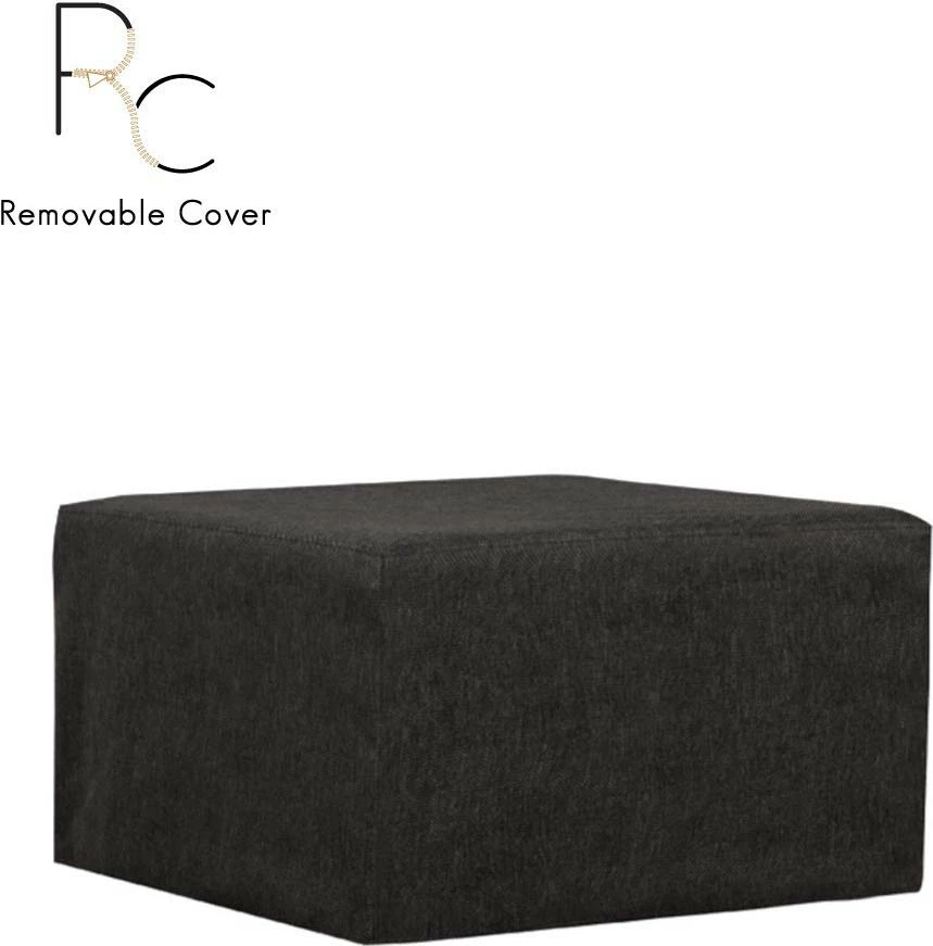 Pouf palosshëm, shtrat, ngjyrë gri e errët, 26-861, 70x72x43 cm