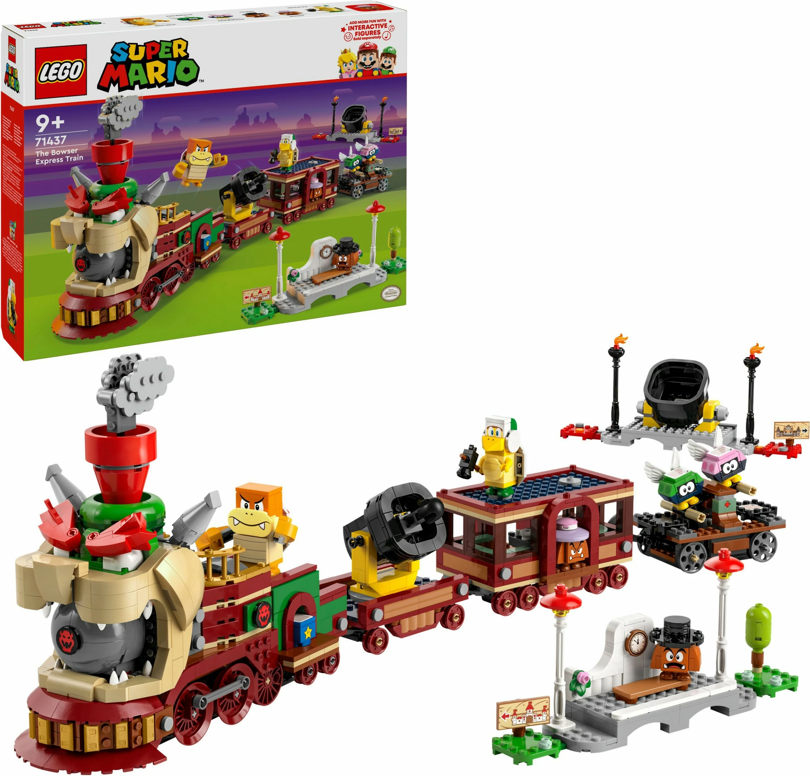 Set ndërtimi LEGO Super Mario 71437 Bowser Express Train, shumëngjyrësh