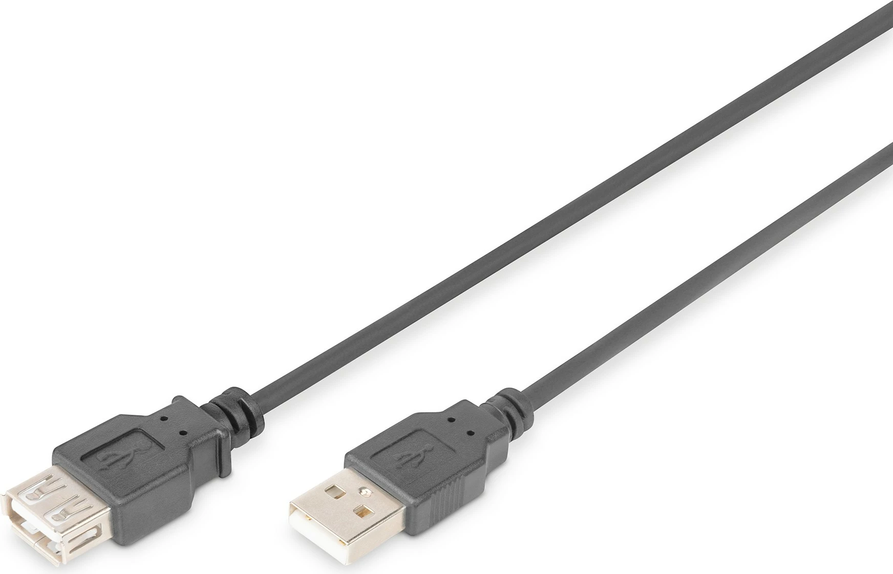 Kabëll USB zgjatës Digitus USB 2.0, 1.8m, USB A mashkull/femër, e zezë