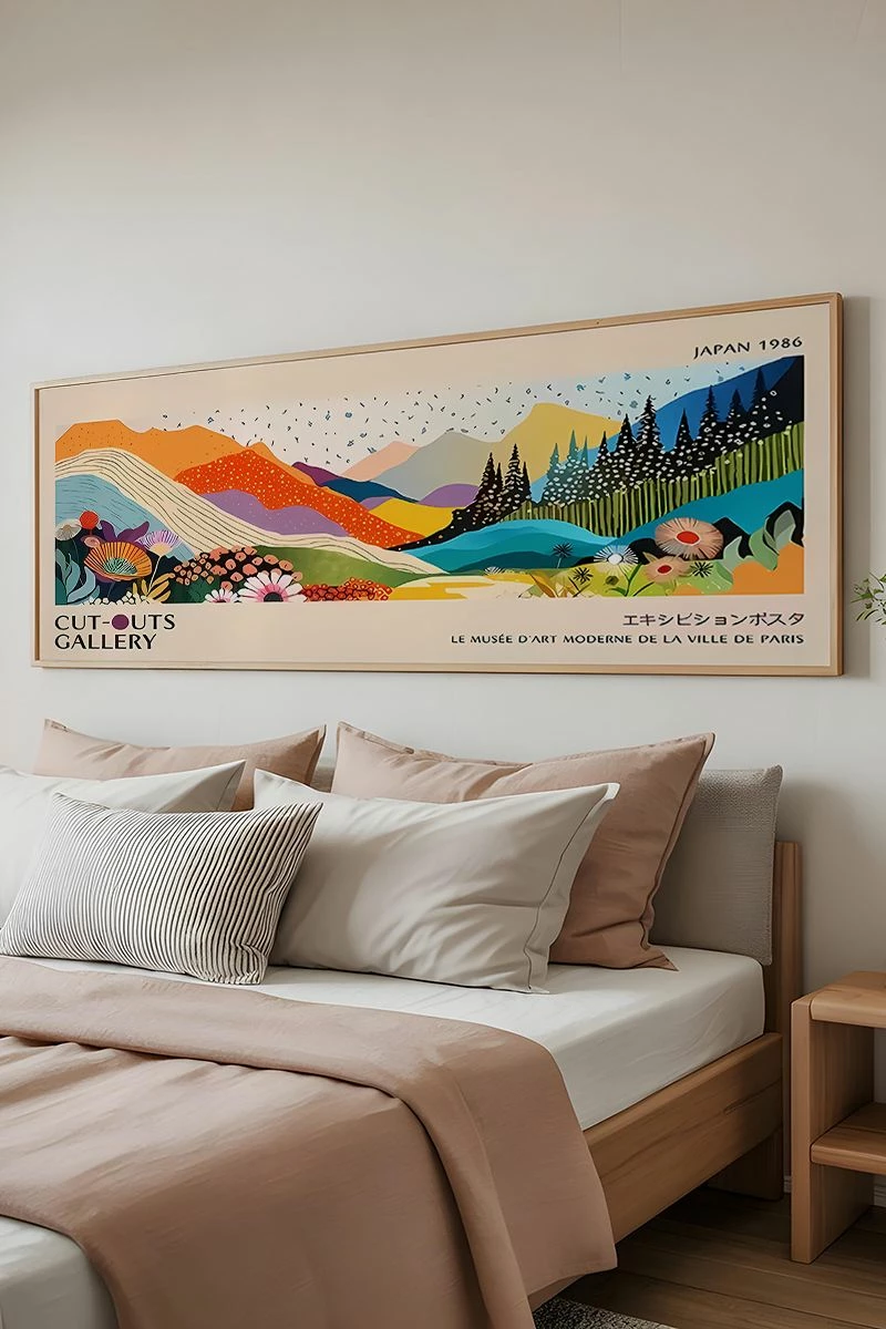 Pikturë dekorative me kornizë, Wallity, Artsmdfyty2-3370, shumëngjyrëshe, 33x70cm
