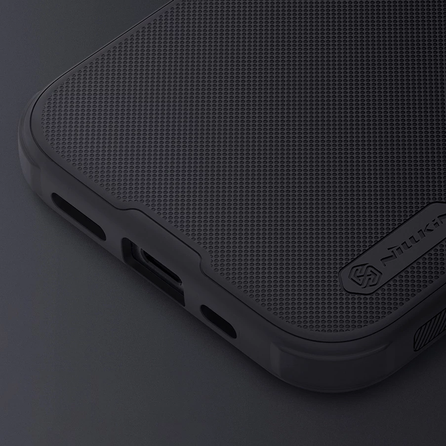Mbështjellës Nillkin Super Frosted Shield Pro për iPhone 15 Pro Max, i zi