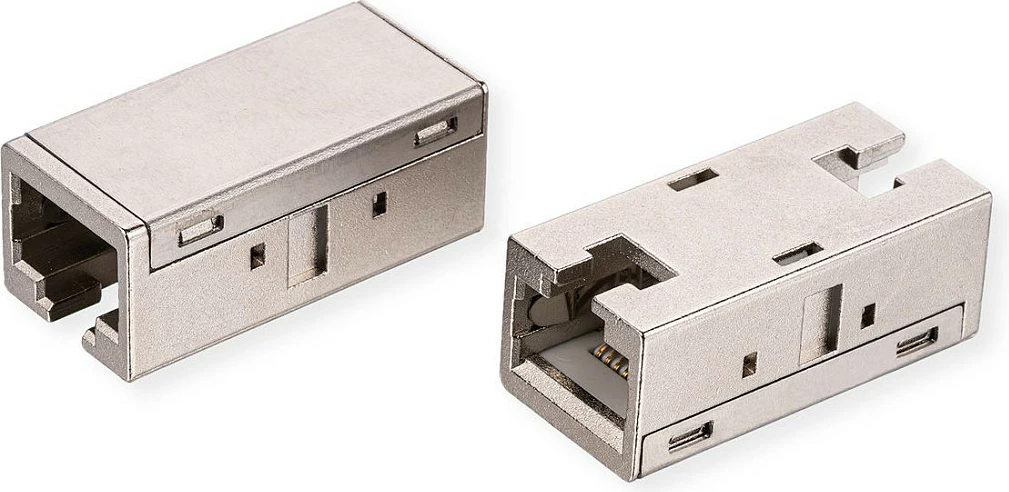 Konektor rrjeti ROLINE 21.17.3097, RJ-45 Cat6a me shielding, metal, Silver