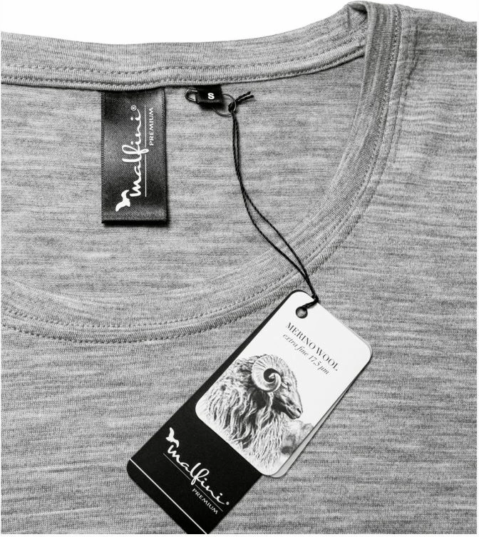 Bluzë Malfini për femra, ngjyrë gri