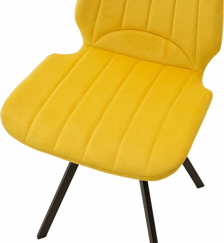 Karrige Sabia kadife e verdhë-këmbë e zezë