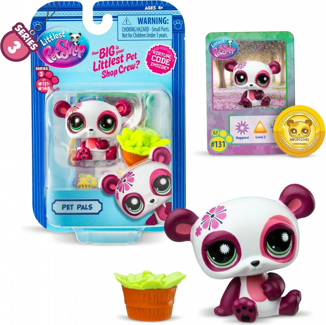 Figurinë Littlest Pet Shop G7 S3, Tm Toys, LPS00523, me aksesor, shumëngjyrëshe, 1 copë