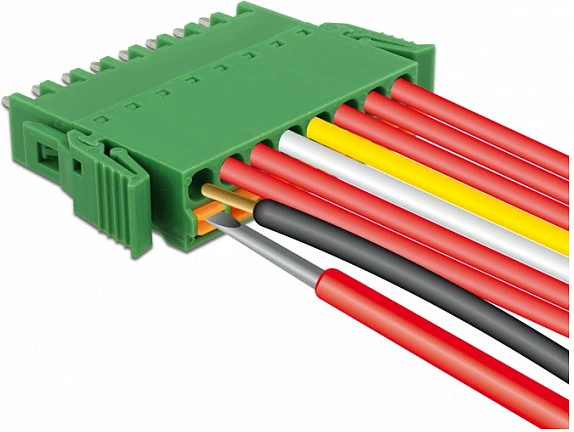 Bllok terminali PCB DeLOCK 65974, 8-pin, AWG 24-12, i gjelbër