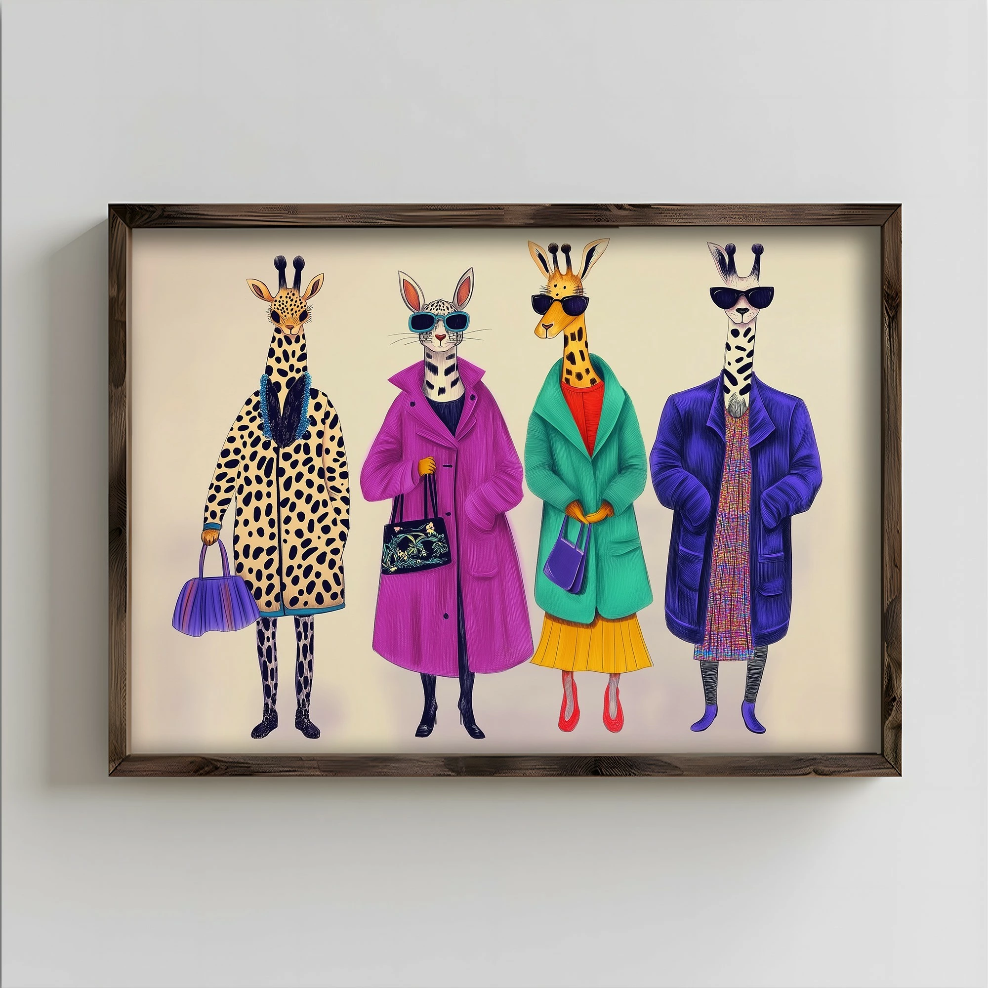 Pikturë dekorative me kornizë MDF, Wallity, TUN130-XL, shumëngjyrëshe, 50x70x3.5cm