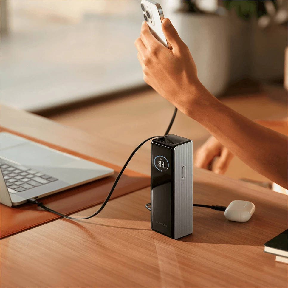 Power bank EcoFlow RAPID 25000mAh, 170W, Quick Charge 3.0, USB-C PD, argjendtë