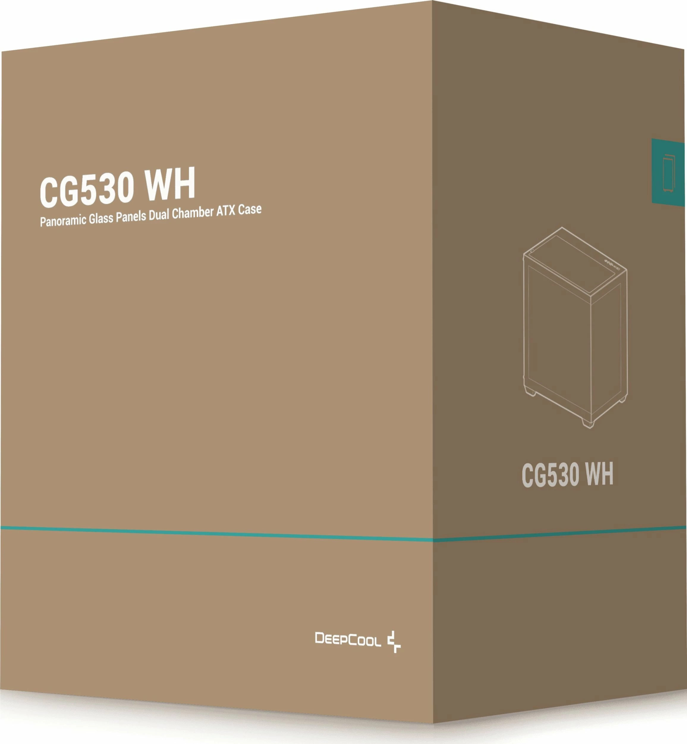 Kasë Deepcool CG530 (R-CG530-WHNDA0-G-1) Midi Tower ATX/mATX, e bardhë
