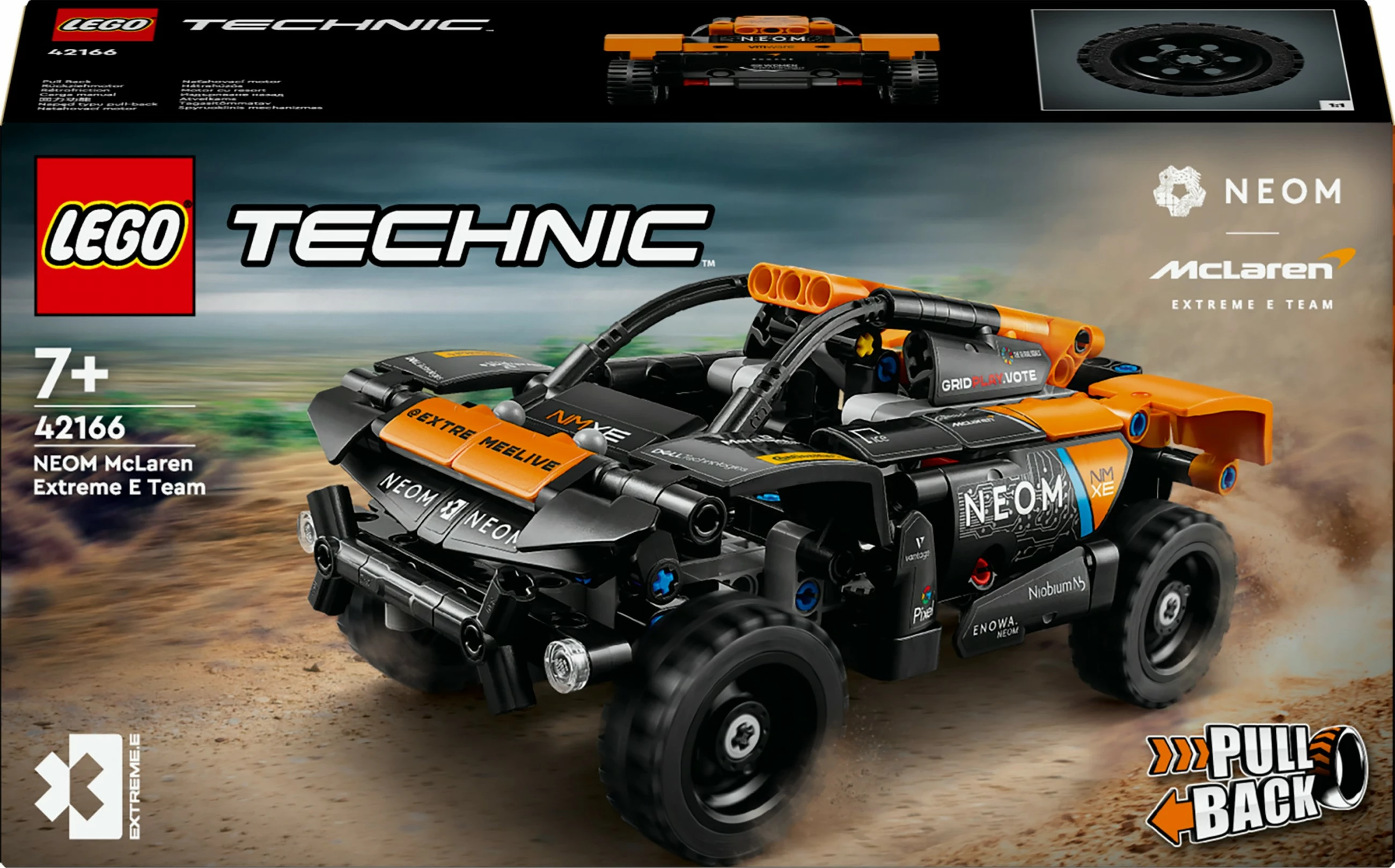 Set ndërtimi LEGO Technic 42166 NEOM McLaren Extreme E Race Car, 252 pjesë, multikolor