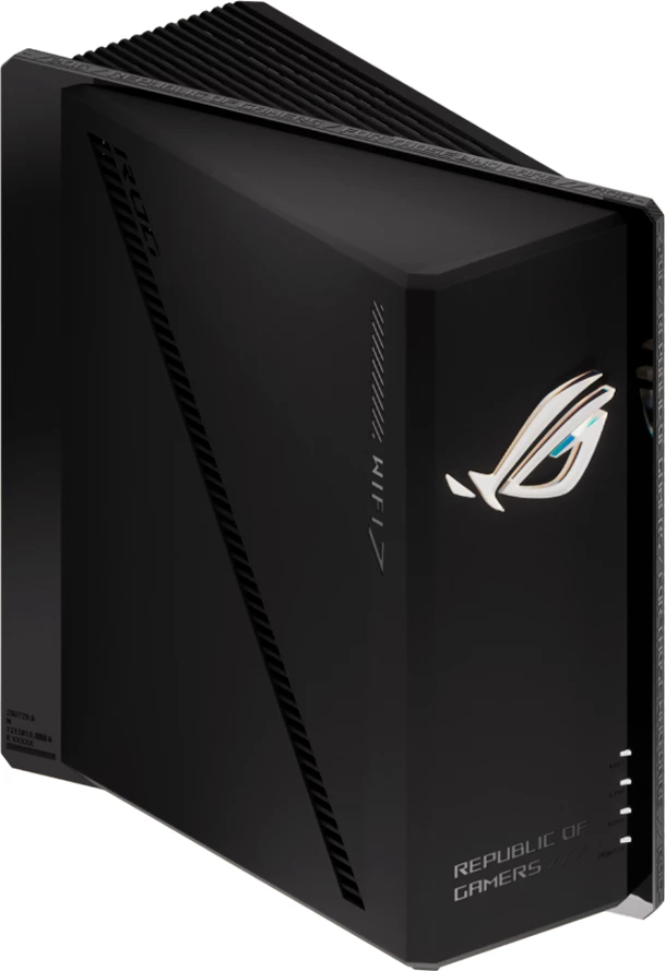 Router gaming ASUS ROG Strix GS-BE18000 Tri-Band WiFi 7, 1x 2.5G WAN, 7x 2.5G LAN, AURA RGB, AiMesh, i zi