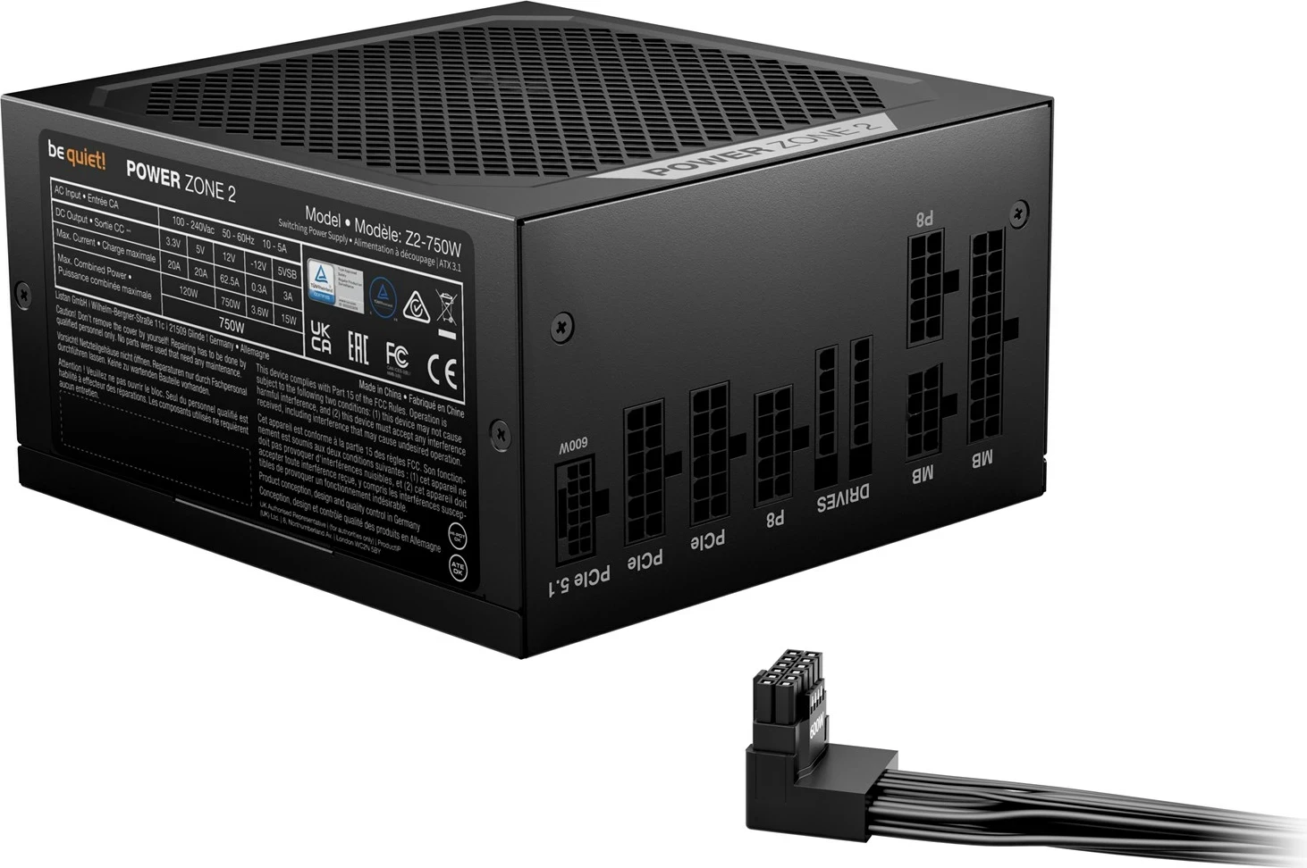 Furnizues energjie be quiet! POWER ZONE 2, 750W, 20+4 pin ATX, i zi