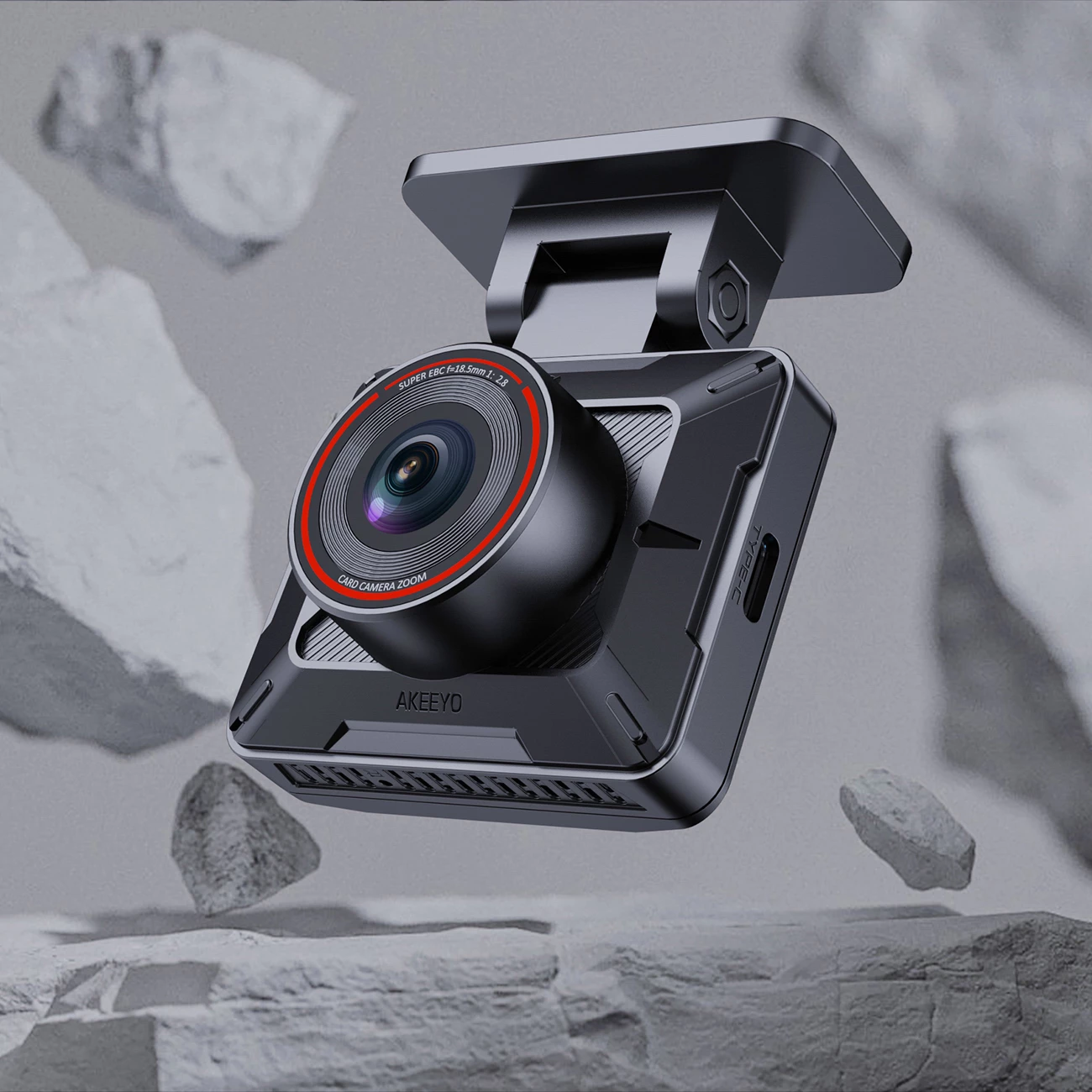 Kamerë makine AKEEYO P1 FullHD 30fps, 120°, WiFi 2.4G, USB-C, e zezë