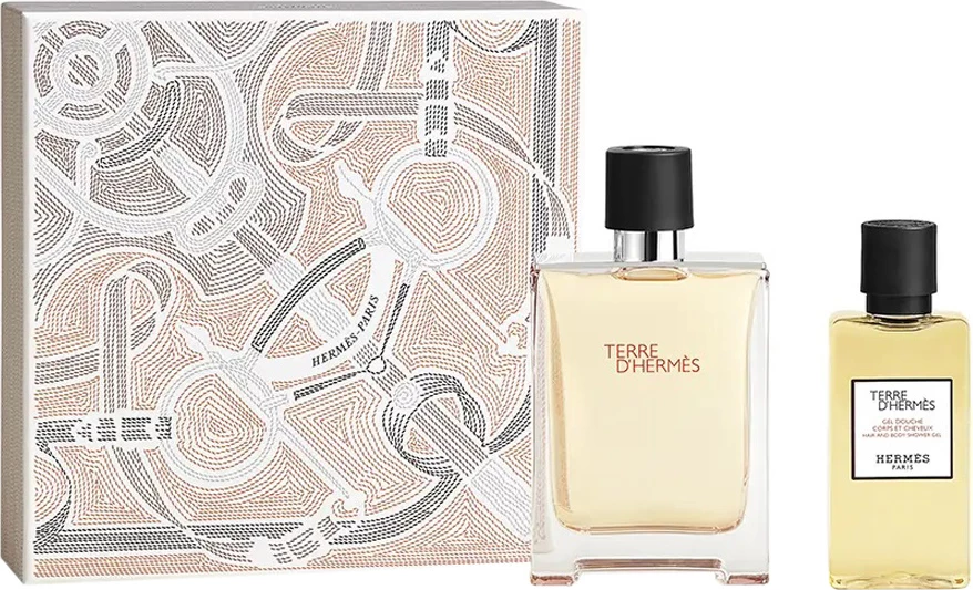 Set Eau de Toilette për meshkuj Hermes Terre d'Hermes 100ml + xhel dushi 80ml