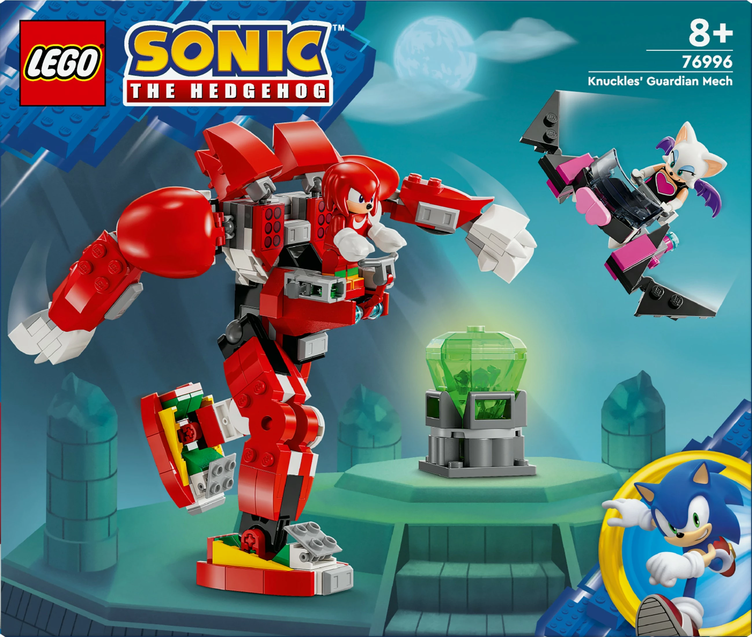 Set ndërtimi LEGO Sonic the Hedgehog 76996 Knuckles Guardian Mech, 276 pjesë, multikolor