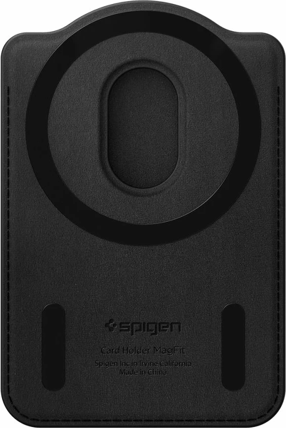 Portofol kartash magnetik për celular Spigen Urban Fit MagSafe, kapacitet deri 3 karta, i zi