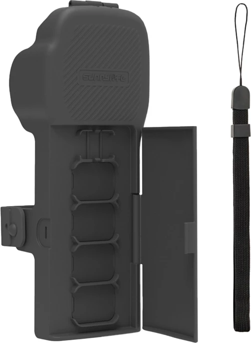 Mbështjellës mbrojtës magnetik me rrip qafe dhe lanyard Sunnylife OP3-K019 për DJI Osmo Pocket 3, gri