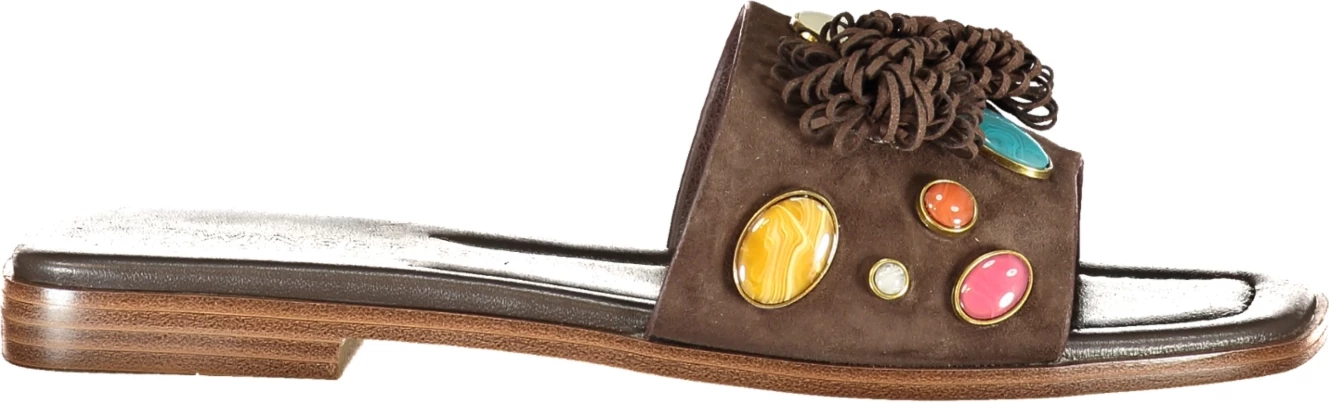 Papuqe për femra TWINSET, kafe