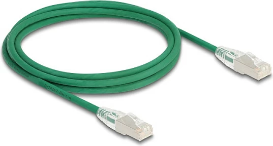 Kabllo rrjeti DeLOCK Cat6A RJ45 2m Slim U/FTP 10Gbps, e gjelbër