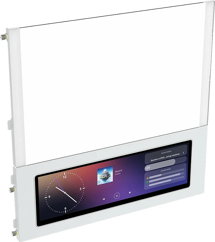 Kasë CORSAIR Frame 4000D LCD RS ARGB, Midi Tower ATX, LCD 14.5", e bardhë