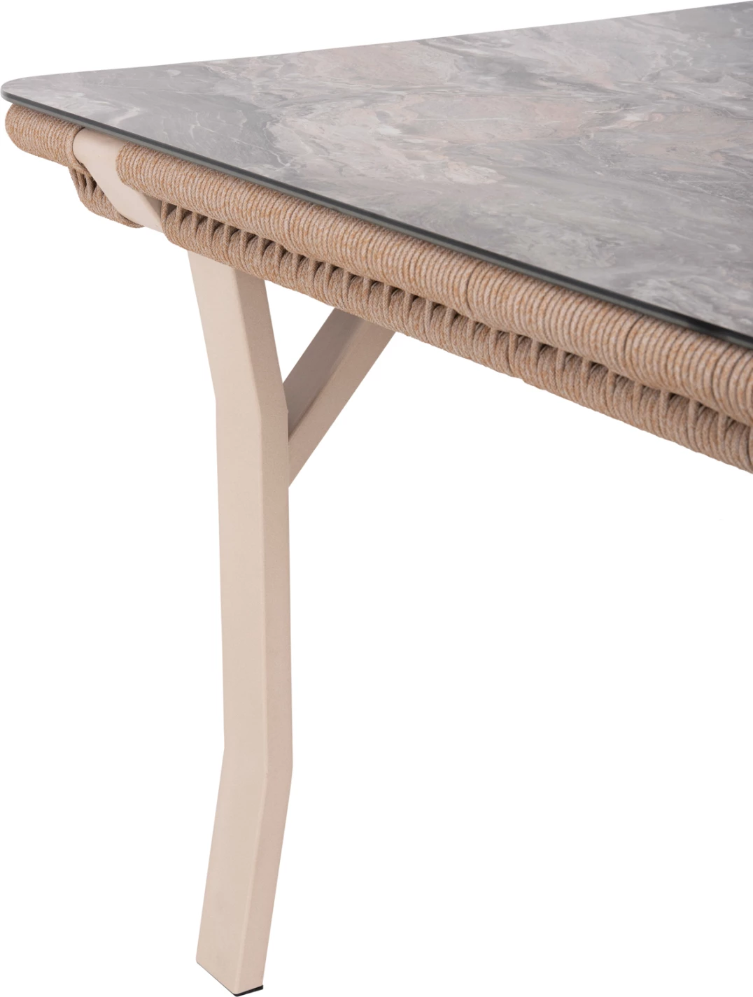 Set kopshti tavolinë & karrige DRIMM FH6119.01, 7 pjesë, bezhë