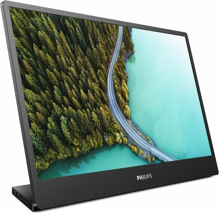 Monitor portativ Philips 16B1P3302D 15.6\" IPS FHD, USB-C, 75Hz, i zi, set me kabllo USB-C dhe çantë bartëse