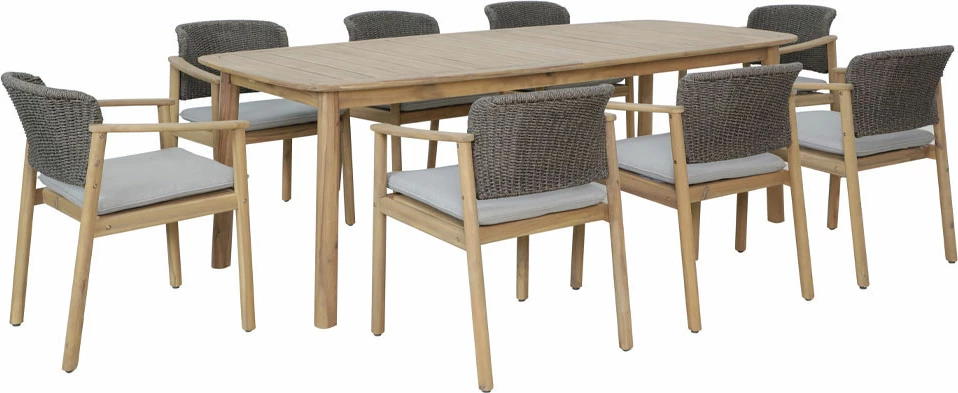 Karrige Freeland me jastëk, ngjyrë natyrale-gri, 62x62.5x80.5