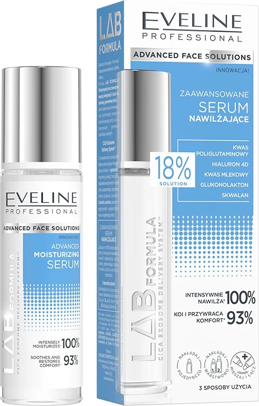 Serum hidratues për fytyrë Eveline Cosmetics Advanced Hydrating Serum Formula për femra, 30ml