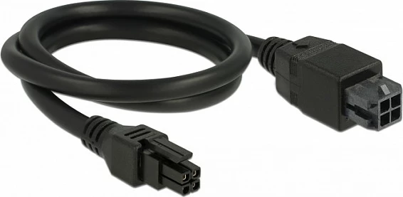 Kabllo zgjatëse DeLOCK 85378, Micro-Fit 3.0 4-pin Mashkull në Femër, 0.5 m, e zezë